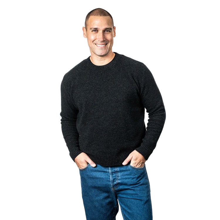 Koru Moss Stitch Plated Jumper